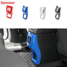 Sansour ABS Car Interior Accessories Armrest Storage Box Rear Panel Decoration Stickers For Jeep Compass 2017 Up Car Styling 2024 - buy cheap