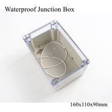 160x110x90mm Waterproof Plastic Junction Box Transparent Clear Electrical Project Case ABS IP65 Outdoor Enclosure 160*110*90mm 2024 - buy cheap