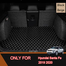 Bandeja de inicialização do carro piso protetor para hyundai santa fe tm 2020 2021 2022 forro carga santa fe personalizado especial boot tapete 2024 - compre barato