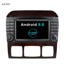 Aotsr-REPRODUCTOR DE DVD navegador GPS de coche Android 9,0 para Mercedes Benz Clase S, W215, W220, S320, S400, S420, grabadora de vídeo ESTÉREO 2024 - compra barato