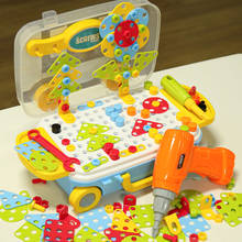 280/311/412 pçs furadeira elétrica parafuso bloco brinquedos conjuntos de ferramentas de montagem diy 3d puzzle brinquedos crianças brinquedos educativos crianças presente 2024 - compre barato