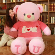 80/100cm Big I LOVE YOU Teddy Bear Plush Toy Lovely Huge Stuffed Soft Bear Doll Lover Bear Kids Toy Birthday Gift For Girlfriend 2024 - buy cheap