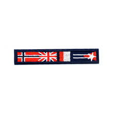 Флаг (Размер: 1,6x8,5 см), Мультяшные тканевые значки «сделай сам», патчи, наклейки на одежду, Значки для одежды 2024 - купить недорого