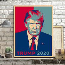 Presidente eleição presidencial 2020 donald trump vintage poster pintura em tela quarto arte da parede fotos decoração casa 2024 - compre barato