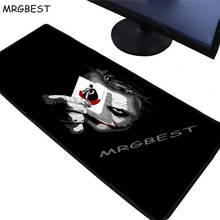 Коврик для игровой мыши MRGBEST с застежкой по краям, большой резиновый нескользящий коврик для компьютерного стола, для Lol, Csgo, размер Xxl, 90x40 мм 2024 - купить недорого