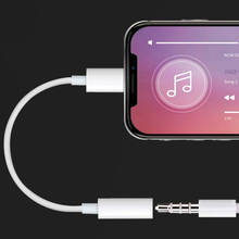 Аудиокабель-адаптер с разъемом 3,5 мм для iPhone SE 11 Pro Max X XS Max XR 8 7 Plus, аксессуары для наушников Aux, конвертер 2024 - купить недорого