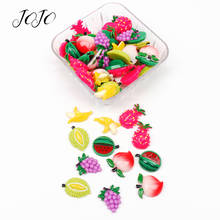JOJO BOWS 10pcs DIY Craft Supplies Fruit Planar Flatback Resin Patches Accessories Handmade Craft Sticker Hair Bows Decoration 2024 - buy cheap