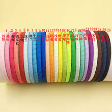 10PCS 10mm colorful Grosgrain Ribbon Wrapped Plain Plastic Headbands For handmade kids Hair Accessories fabric covered hairbands 2024 - buy cheap