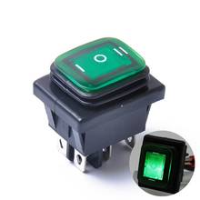 1pcs on Off on 12V/220V Heavy Duty 6 Pin DPDT IP67 Waterproof Auto Boat Marine Toggle Rocker Switch with LED 12V 220V 27x22mm 2024 - buy cheap