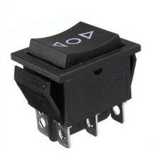 1pcs Double DPDT 6 Pin Rocker Switch AC 250V/10A 125V/15A Car Boat Power Window Sunroofs Rocker Switch 2024 - buy cheap