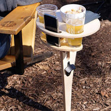 Mesa de vinho ao ar livre portátil dobrável mesa de vinho para ao ar livre jardim viagem praia scvd889 2024 - compre barato