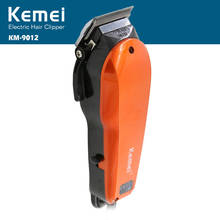 Kemei-máquina de cortar cabelo elétrica, profissional, para homens, barbeiro, barba, aço inoxidável, lâmina de cabelo 2024 - compre barato