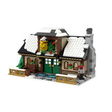 Building Block C2686 Christmas Series Winter Village - Cafe Scene Holiday  Friends Building Blocks Santa Claus Toys Child Gift 2024 - buy cheap