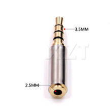 1PC High Quality 3.5mm Male To 2.5mm Female Stereo Earphone Headphone MIC Audio Jack Plug Adapter Converter Connector 2024 - buy cheap