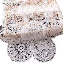 Europe round Lace embroidery table place mat Christmas pad placemat cup tea coaster Napkin doily kitchen party tableware decor 2024 - buy cheap