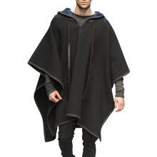 Disfraces de Cosplay para Halloween para hombres adultos, abrigo de lana gótico Medieval, ropa de caballero negro renacentista de la Edad Media 2024 - compra barato
