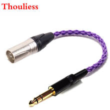 Thouliess-Cable adaptador de Audio HIFI DIY, 6,35mm, TRSS macho a 4Pin XLR, macho equilibrado, conector XLR adaptador a 6,35mm 2024 - compra barato