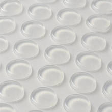 Almohadillas de goma de silicona antideslizantes para pies, almohadillas planas de Gel de sílice, amortiguadores para mesa de vidrio, transparentes/negras, 15x3mm, 72 Uds. 2024 - compra barato