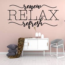 Creative Quote Relax Family Wall Stickers Murasl Art Home Decor Kids Room Nature Decor Diy Pvc Home Decoration Accessories 2024 - buy cheap