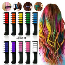 10 Colors Disposable Temporary Dye Stick Mini Hair Dye Comb Hair Dye Chalk Make Up Hair Dye Brush -Easy To Color And Clean 2024 - buy cheap