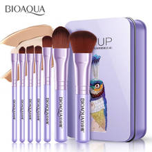 BIOAQUA beauty 7 шт. профессиональные женские кисти для макияжа лица набор косметических теней для лица кисть для румян Кисть для макияжа инструмент 2024 - купить недорого