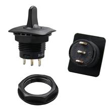 5Pcs Black Round  R13-402D ON-OFF-ON Maintained Plastic Toggle Switch 3Pin 3Position SPDT 2024 - buy cheap