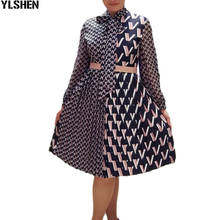 African Print Dresses for Women Christmas Dress Dashiki Patchwork Pleated African Clothes Retro Plus Size Robe Africa Clothing 2024 - buy cheap