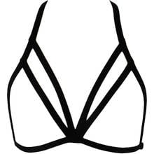 Bondage Sexy Lingerie Women Body Harness Belt Pastel Goth Crop Top Cage Bra Festival Rave Harness Bra Elastic Black Punk Cage 2024 - buy cheap