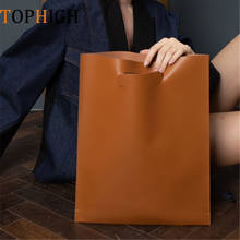 TOPHIGH Women's Even Briefcase Clutch New Arrival Women's Bag Simple Clutches Handbags for Female bolsa feminina 2024 - buy cheap
