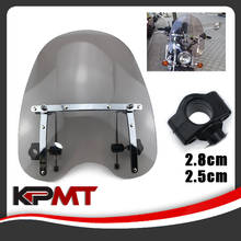 KPMT Brand New Windshield Windscreen for Harley Davidson Sportster Dyna Glide Softail XL 883 1200 48 72 XL1200 X48 X72 2024 - buy cheap