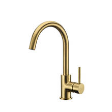 Brushed Gold/Black Single lever handle kitchen sink faucet Top Quality SUS304 Stainless steel Kitchen Mixer Tap 2024 - buy cheap