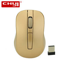 CHYI Gamer Mouse 4D Ergonomic Gaming PC Mice 2.4Ghz Receiver Usb Optical Mause 1600DPI Gold Wireless Mouse For Laptop Macbook 2024 - buy cheap