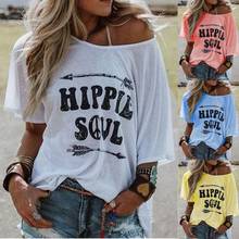 2021 Women's Summer New Hot Style Printed T-shirt Short-sleeved Loose Round Neck Shirt 2024 - buy cheap