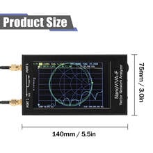 50 кГц-1000 МГц NanoVNA-F Ручной векторный сетевой анализатор КСВ метр 4,3 дюймов ips MF HF VHF антенный анализатор 2024 - купить недорого