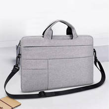 Bolsa para notebook multifuncional, à prova d'água, para macbook air pro, computador, bolsa de ombro, pasta 2020 2024 - compre barato