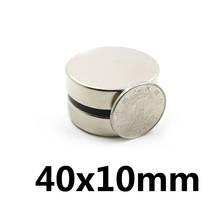1/3/5PCS 40*10 mm N35 Big Round Magnets 40mmx10mm Neodymium Magnet Dia 40x10mm Permanent NdFeB Strong Powerful Magnetic 2024 - buy cheap