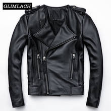 2020 Fashion Black Luxury Genuine Leather Jackets Women Lambskin Real Leather Short Slim Jacket Coats Female Zippers Streetwear 2024 - buy cheap