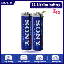 Sony bateria alcalina 100% v aa original, bateria lr6 lr03 de 1.5v para escova de dentes elétrica, brinquedo, lanterna, mouse, relógio, bateria primária seca 2 peças 2024 - compre barato