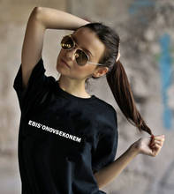 Camiseta de moda de verano para mujer, Camisetas con letras rusas estampadas, Camisetas Kawaii, Camisetas para mujer, ropa 2024 - compra barato