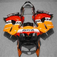 REPSOL Orange red Kit For Honda VFR800 98 99 00 01 VFR 800 VFR800RR 1998 1999 2000 2001 VFR 800RR body aftermarket Fairing kit 2024 - buy cheap