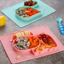 Baby Plate Tableware Children Food Feeding Container Placemat Baby Dishes Infant Feeding Cup Silicone Suction Bowl for Kid 2024 - buy cheap