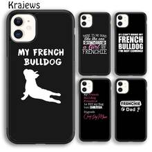 Krajews French Bulldog Art Soft Phone Case Cover For iPhone 14 5 6s 7 8 plus X XR XS 11 12 13 pro max Samsung S21 S22 ultra Plus 2024 - buy cheap