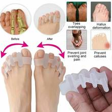 2 Pair Toe Separator Hallux Valgus Bunion Corrector Orthotics Feet Bone Thumb Adjuster Correction Pedicure Straightener 2024 - buy cheap