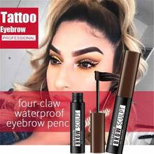 4 Colors Eyebrow Gel Cream Waterproof Eyebrow Henna Tattoo Shade Eyebrow Pencil Long Lasting Pigment Eyebrow Enhancer 2024 - buy cheap