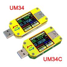 RD UM34 UM34C USB 3.0 LCD Display Tester Voltage Current Meter Amp Type-C Tester Drop Ship 2024 - buy cheap