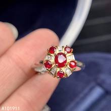 KJJEAXCMY изящные ювелирные изделия, имитация серебра, натуральный рубин, роскошное популярное женское кольцо, обнаружение, милое изысканное 1 2024 - купить недорого