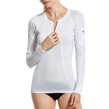 Женский купальный костюм с молнией спереди и принтом «сыпь» для серфинга UPF 50 + Активный топ с длинными рукавами для тренировок 2024 - купить недорого