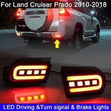 For Toyota Land Cruiser Prado LC150 2010-2018 LED Rear Bumper Reflector Lamp Driving Warning Light Brake Light Turn Signal Light 2024 - buy cheap