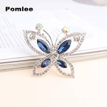 Pomlee broches grandes de borboleta com strass para mulheres, elegantes e coloridos pinos de insetos vintage fashion belos para presente 2024 - compre barato