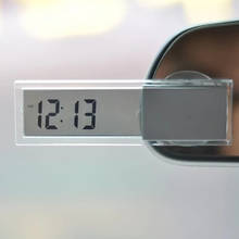 Display lcd relógios montados na janela mini relógio de janela eletrônico ventosa relógio de carro display lcd auto acessórios interiores do carro 2024 - compre barato